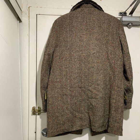 VINTAGE B ALTMAN & CO SHERPA LINED TWEED TRENCH COATS SIZE 38/S - Picture 8 of 15